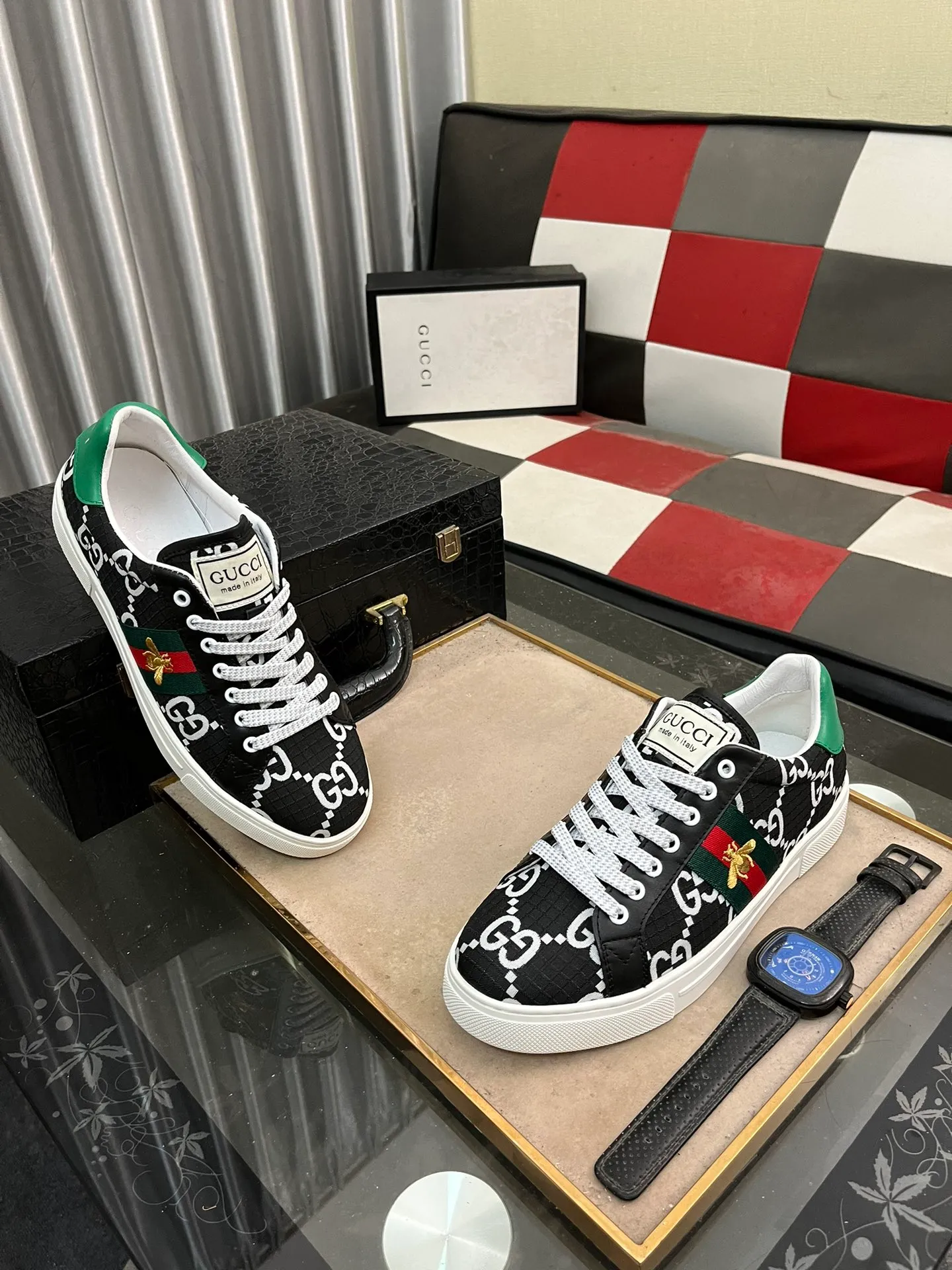 Men's men's shoes💰380⌚️⌚️" GUCCI" New official website • Same style latest • Hot style casual shoes, top brand [seduce] luxury ~ purchasing agency, top ~ quality. Products sold at the counter [Qiang] The original fabric adopts 3D printing technology ➕ Comfortable sheepskin lining, available in 38-443️⃣ colors